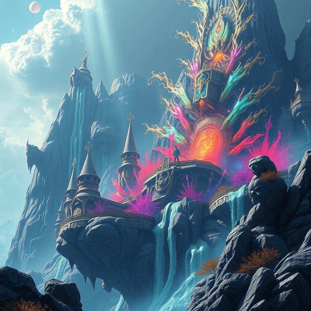 Surreal Fantasy Realm in Deep Color