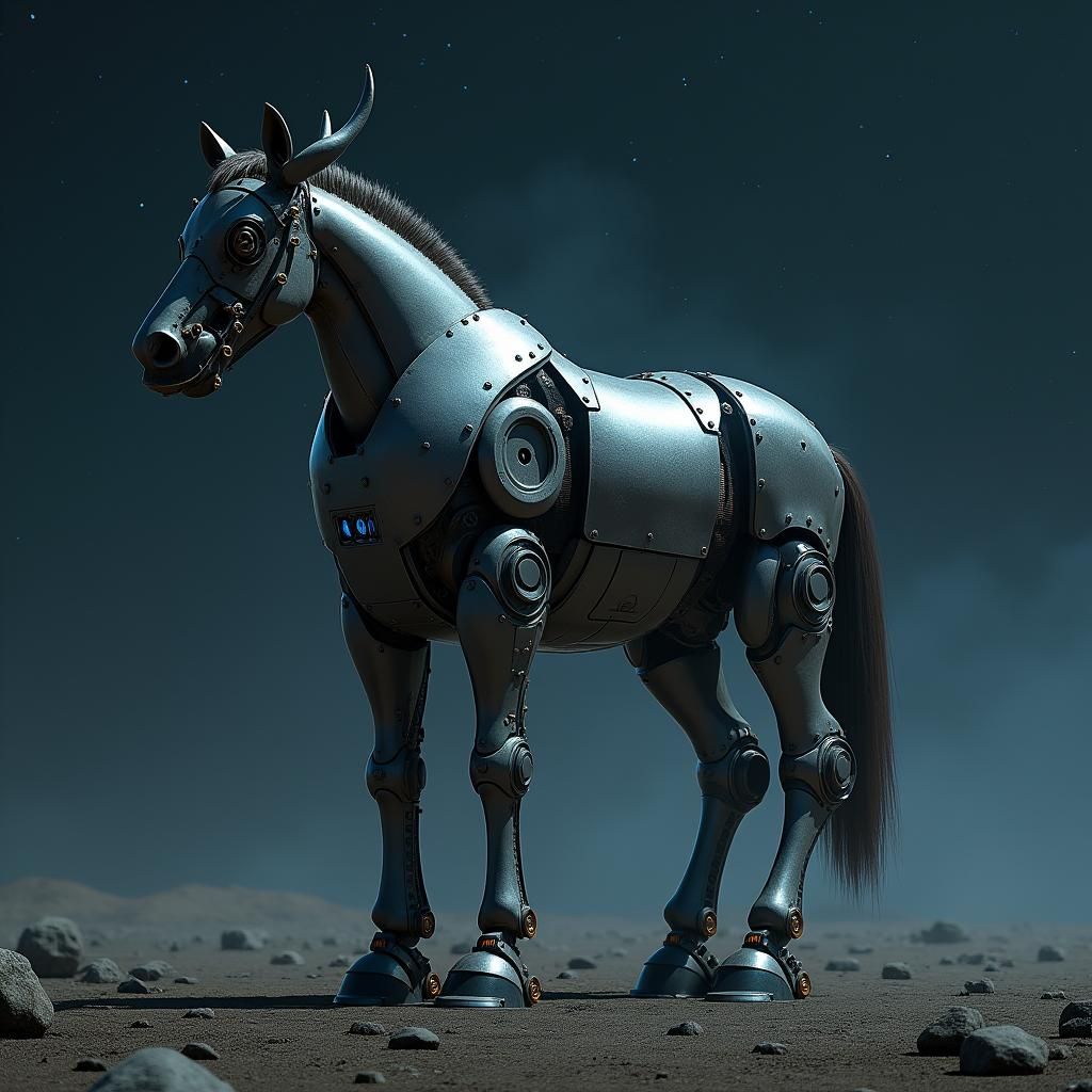 Mechanical Chimera: Bull, Spider, Lion, and Horse