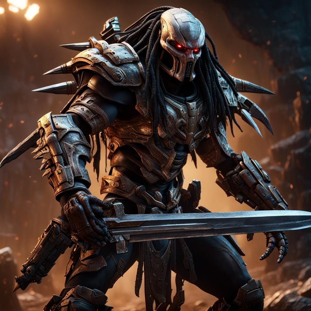 Predator as Chaos Space Marine in 3D