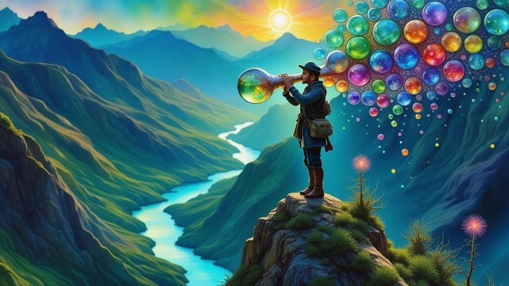 Surreal Seafarer Discovers Ethereal Wonders on a Moss-Covere...