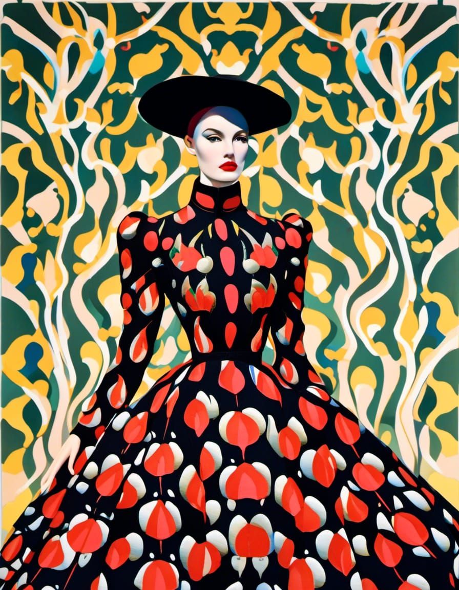 Gothic Shadow Suit: Edgy Celestial Fashion Photograph