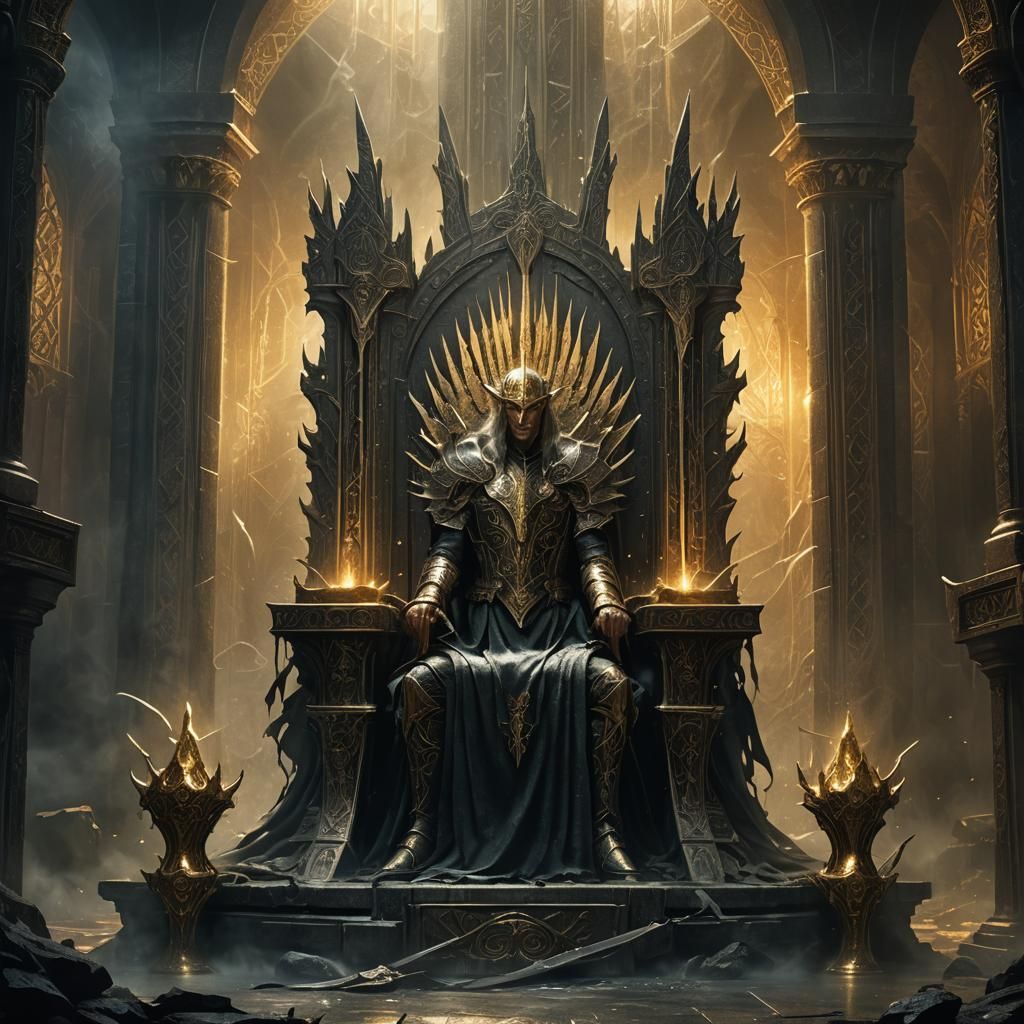 Elven Sword Throne in Misty Chamber