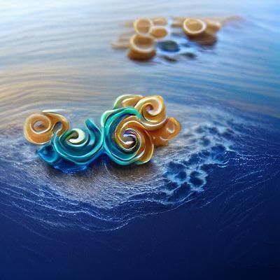 Ocean Fractal in Quilling Style