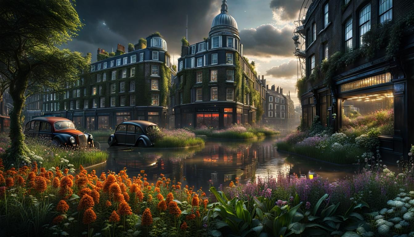 London Overrun: A Post-Apocalyptic Technological Wasteland