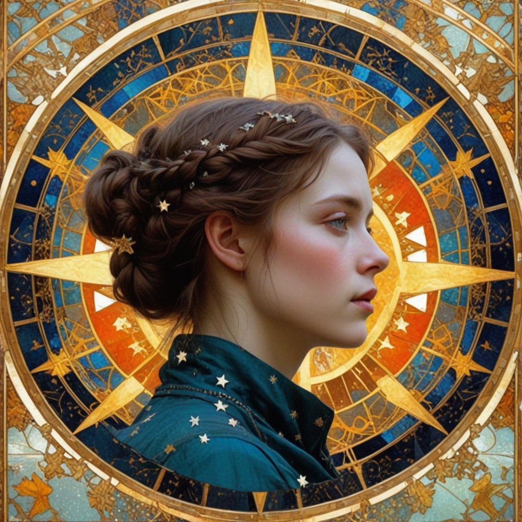 Vibrant Pre-Raphaelite Goddesses in Celestial Splendor