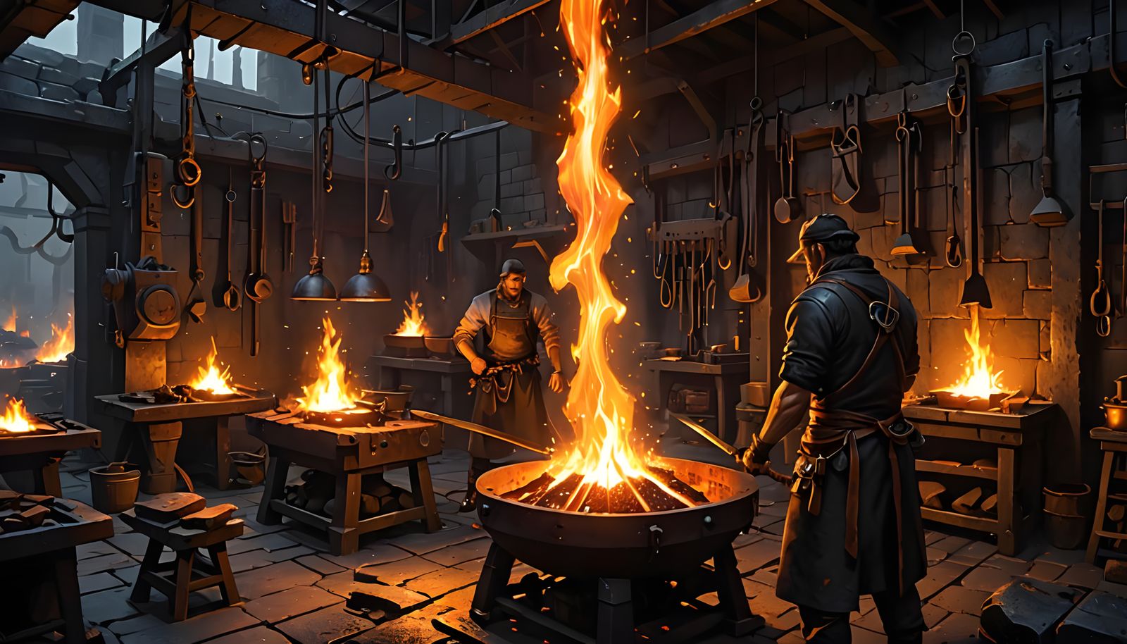 Blacksmith Forge in D&D Fantasy Style