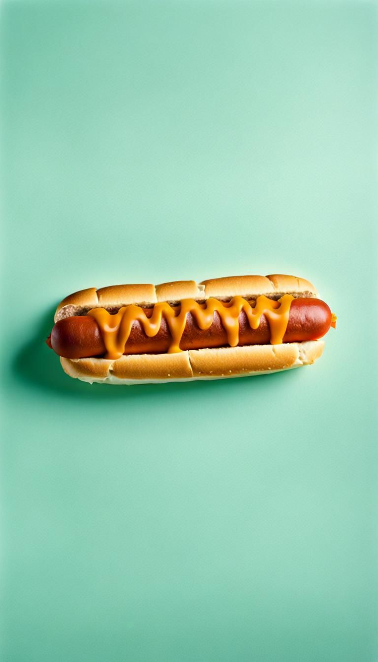 Carrot Dog in a Bun: Instant Photo