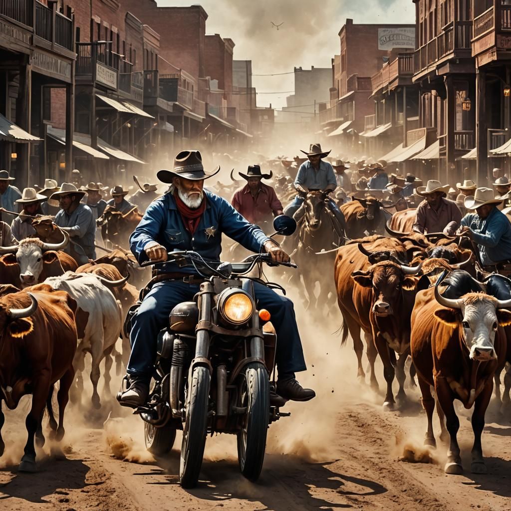 Wizard Cowboy Rides Again: A Matte Painting
