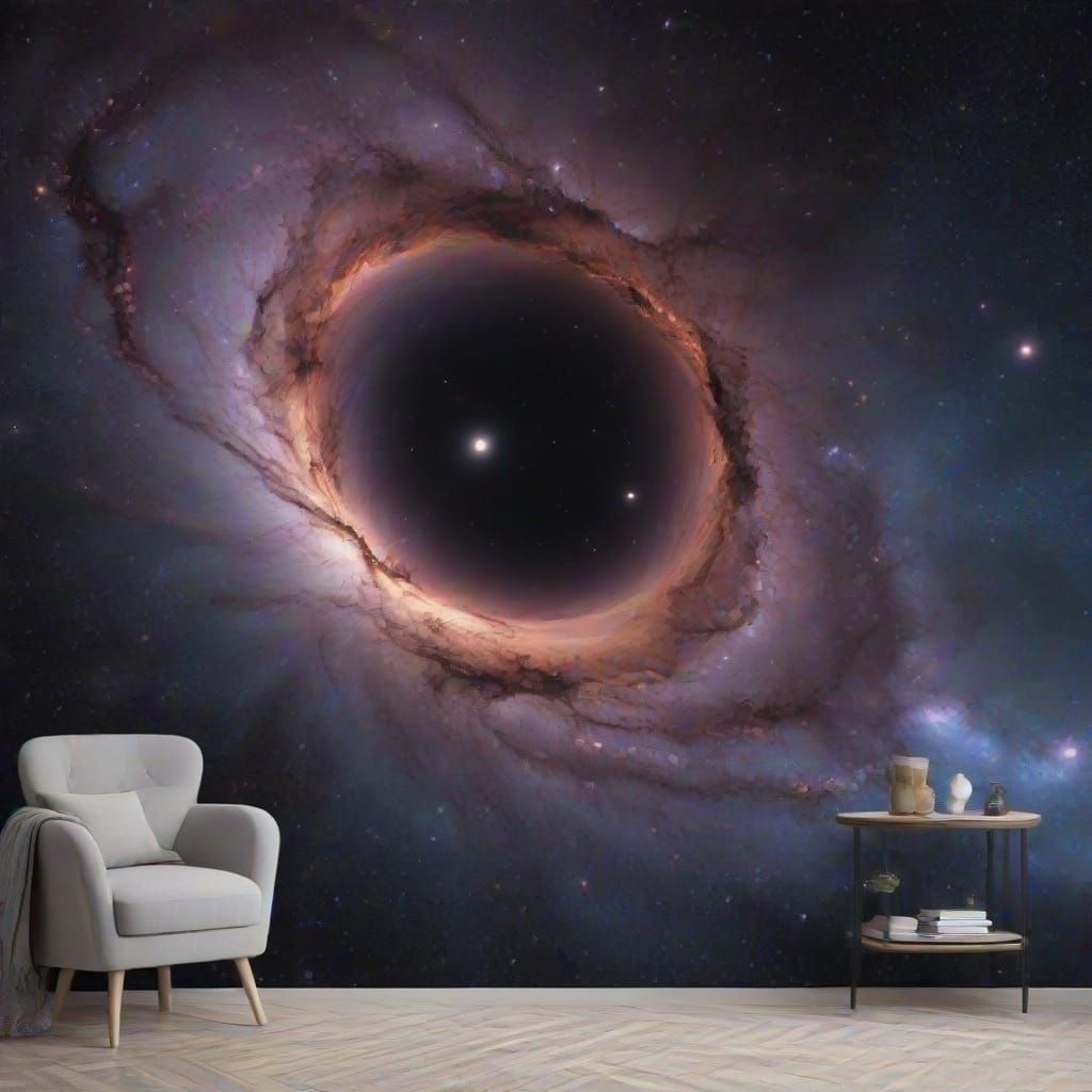 Dramatic Cosmic Scene in Vibrant Colors