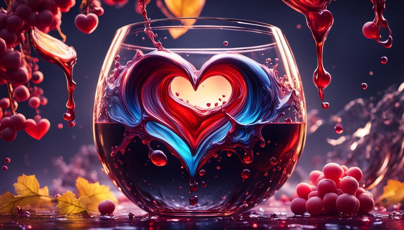 Love in a Glass: Detailed Fantasy Concept Art