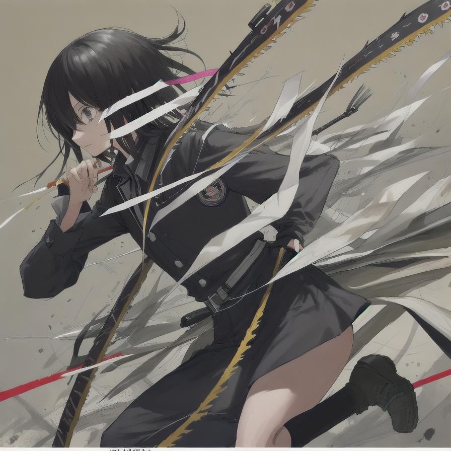 Manga Schoolgirl Battles Police in Tokyo