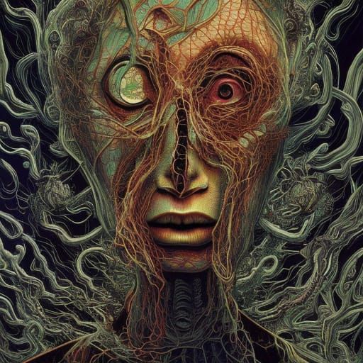 Hypercomplex Cronenberg Image in Detailed Illustration Style