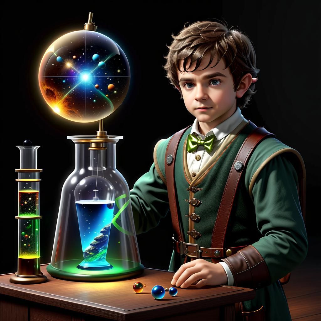 Halfling Scientist's Cosmology Experiment in Photorealistic ...