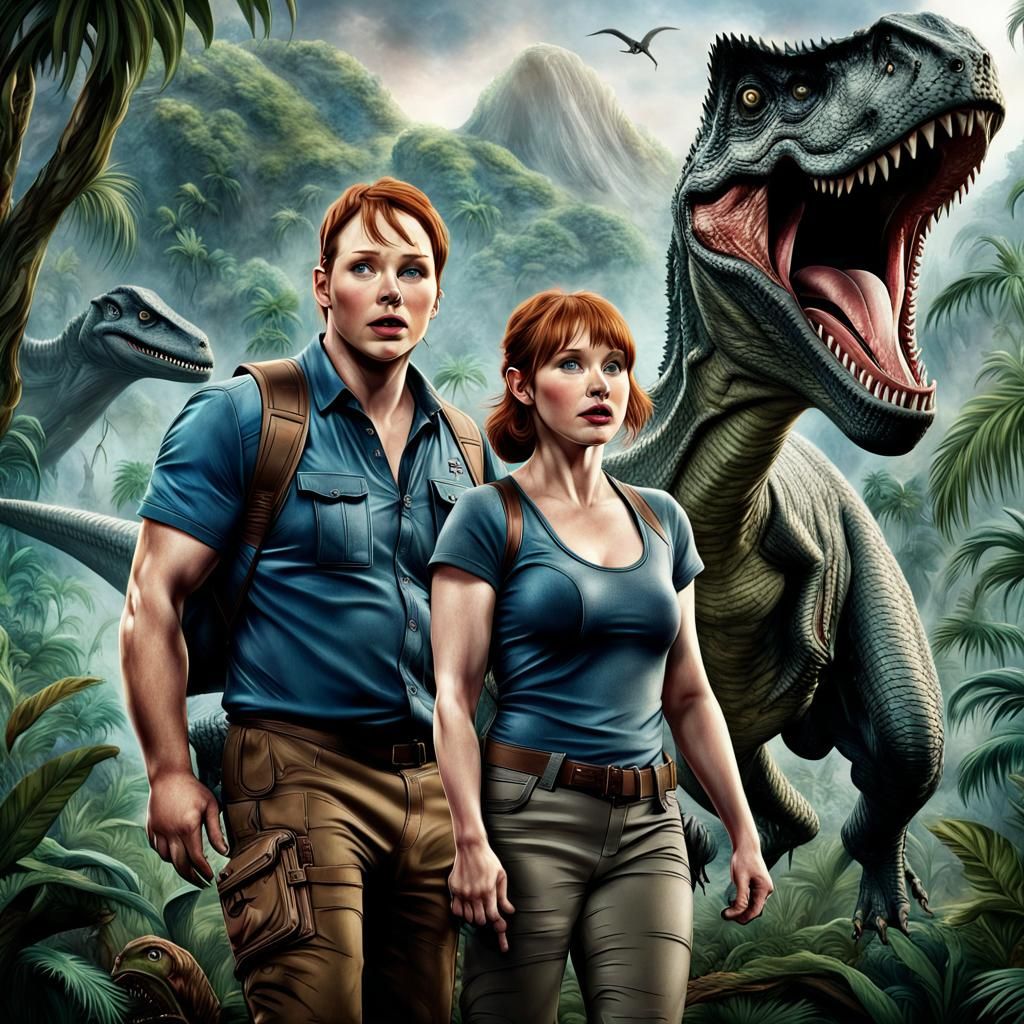 Jurassic World Movie Poster with Chris Pratt