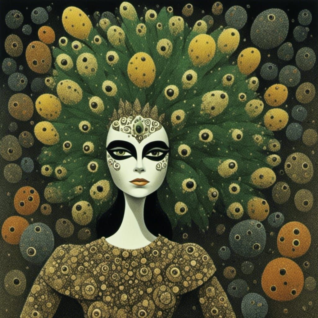 Cactus and Feline Hybrid Creature