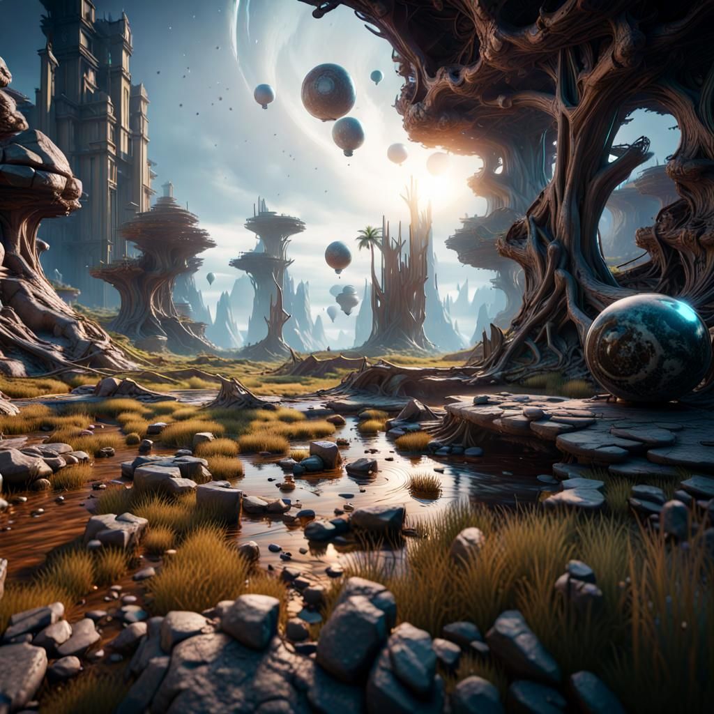 Distorted Reality Beyond the Universe in 3D