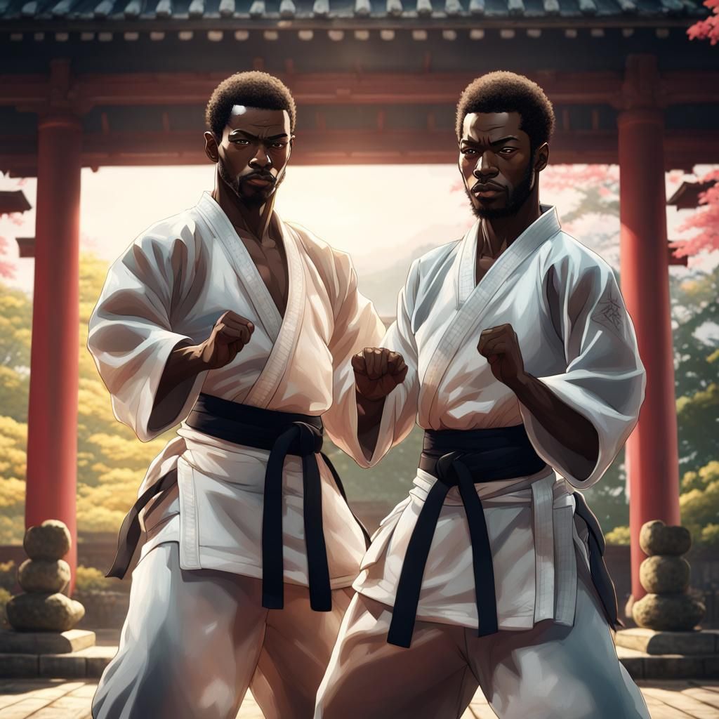 Karate Practice in Japan, Anime Key Visual