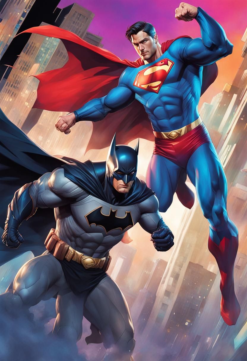 Superman and Batman Team Up: Hyperdetailed Concept Art