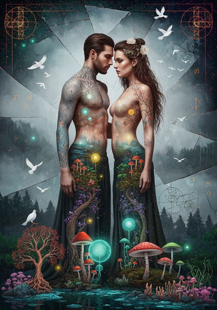 Ethereal Figures in Dreamlike Mindscape