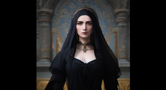 7th Century Orthodox Woman: Hyper-Realistic Portrait
