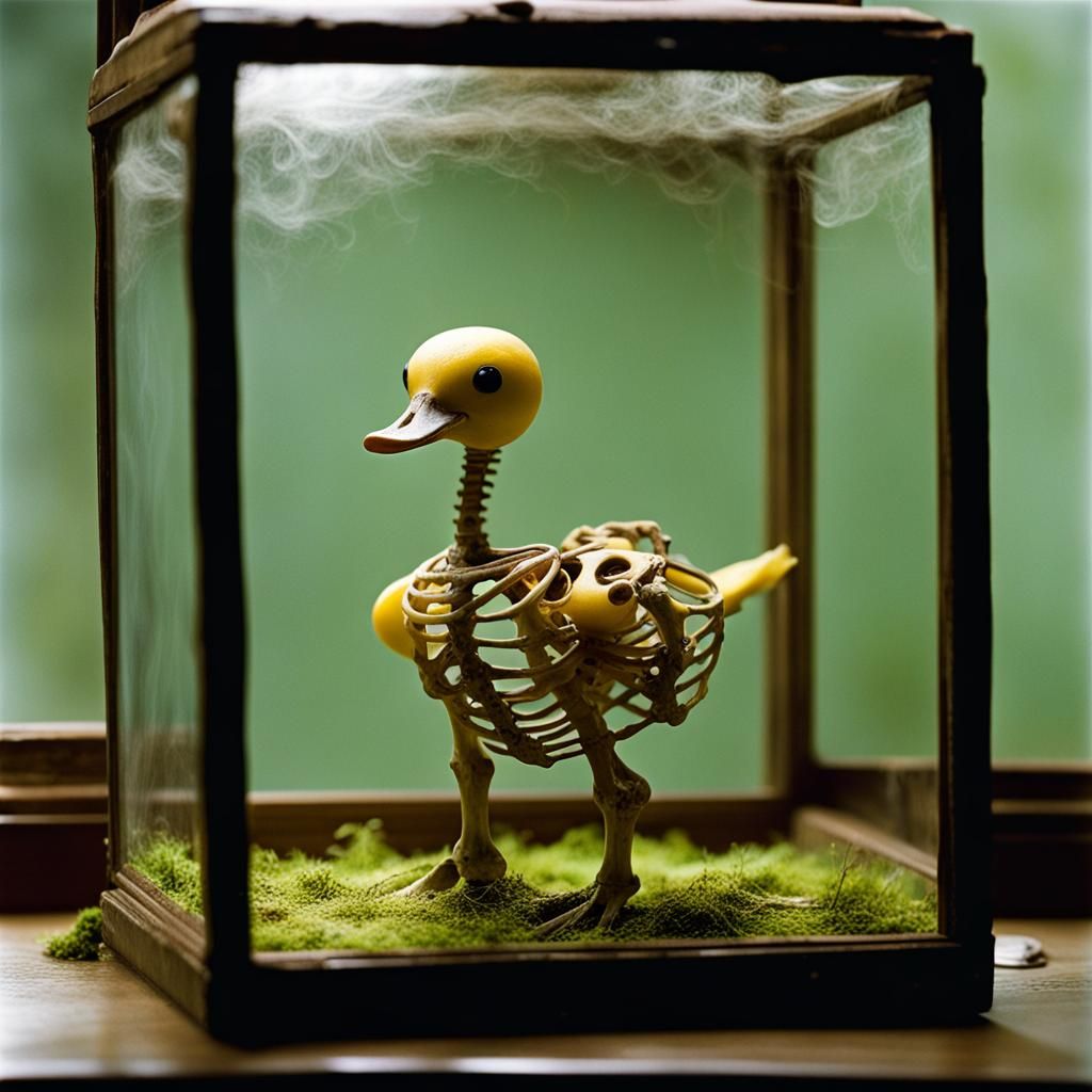 Rubber duck skeleton
