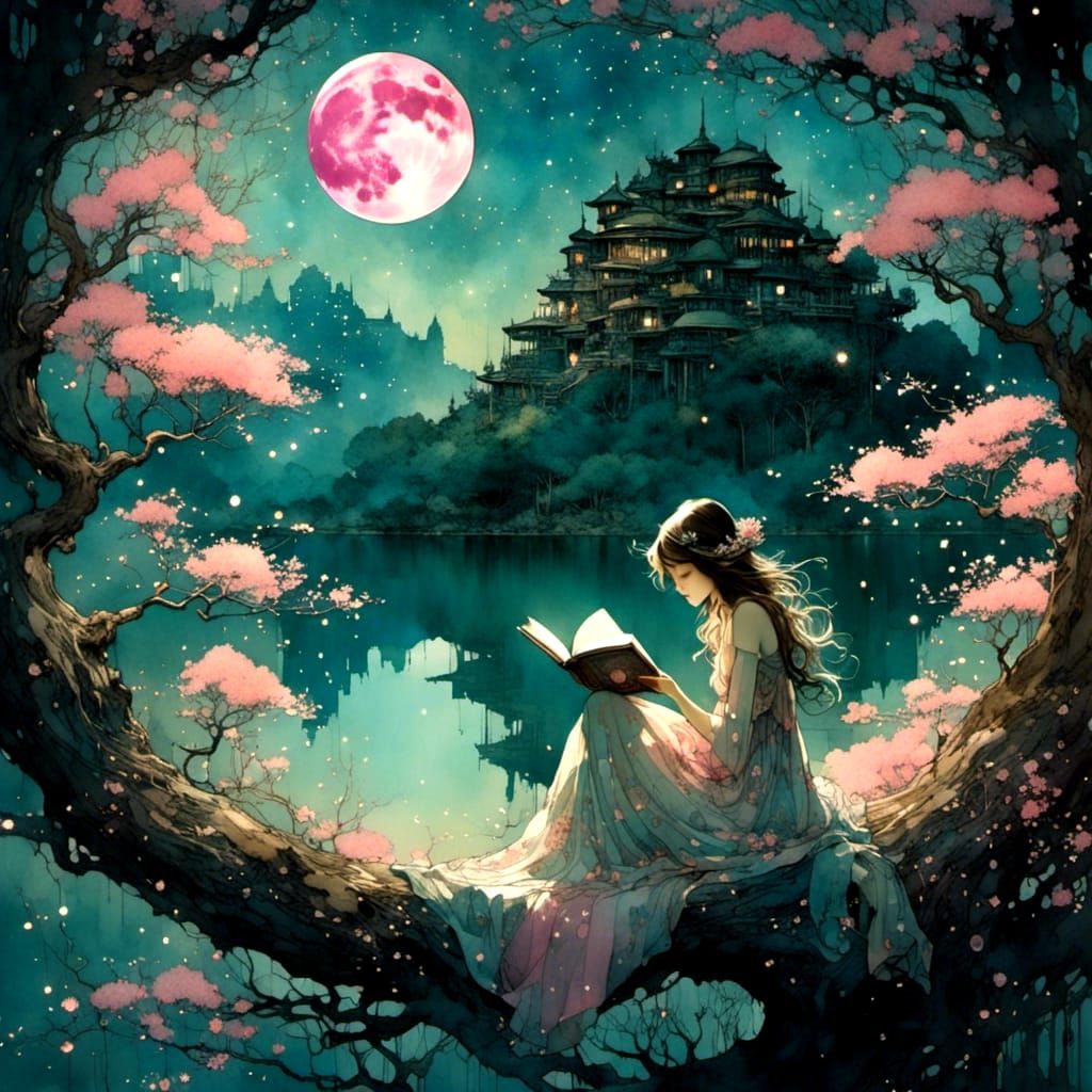 Reading by Moonlight
