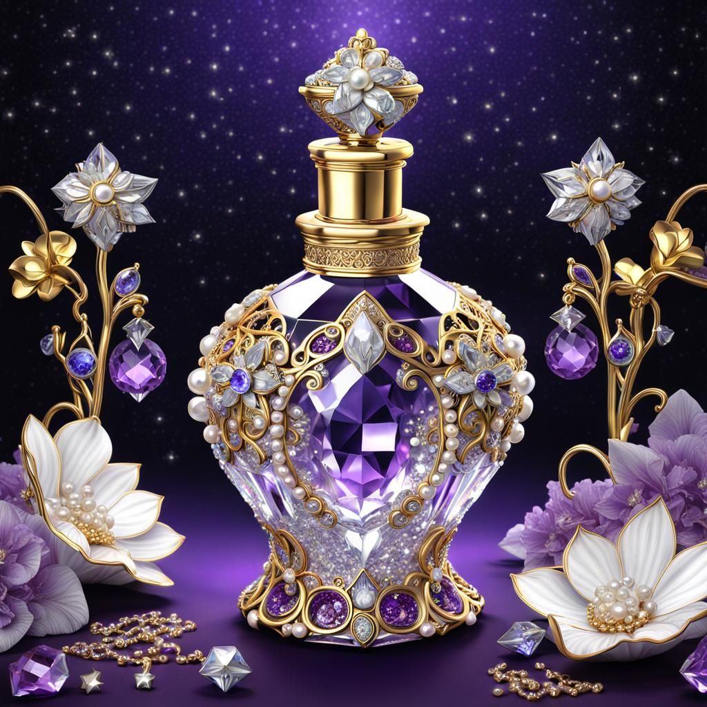 Beautiful Crystal Perfume Bottle
