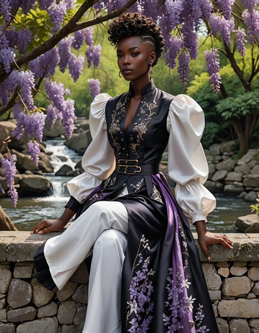 Androgynous Figure with Scythe in Hyperrealistic Style