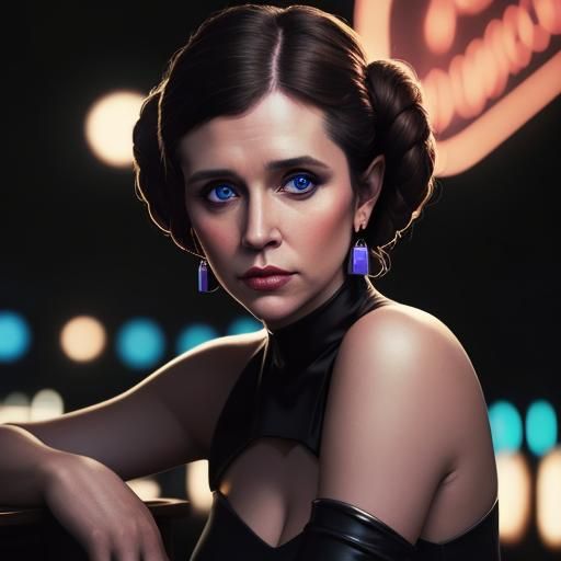 Princess Leia Inspired Portrait in Star Wars Aesthetic