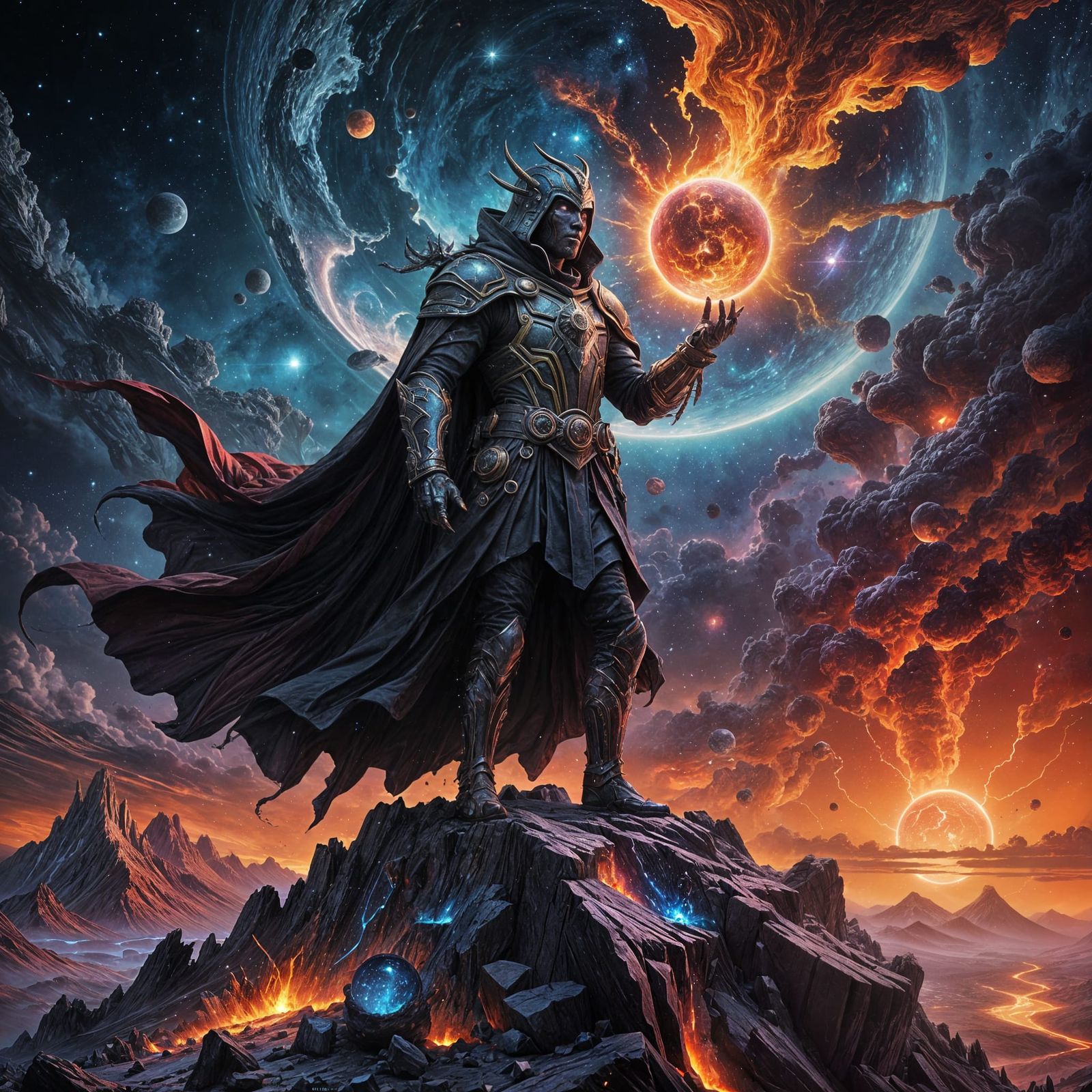 Cosmic Sorcerer Unleashes Galaxies with a Flick of His Wrist...