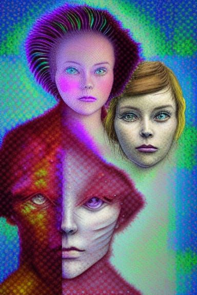 Augmented Human Portrait in Cel-Shaded 3D