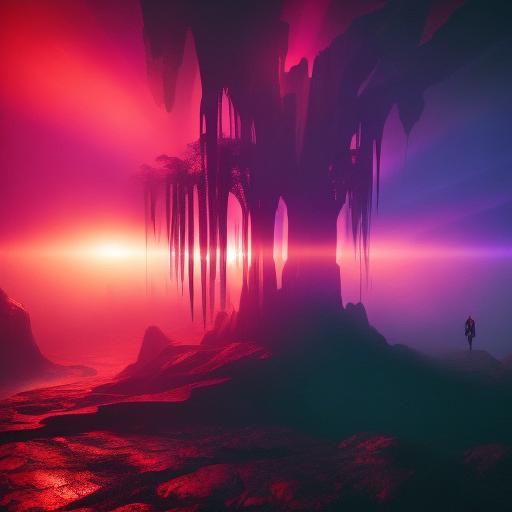 Alien Landscape: Dystopian Fantasy Matte Painting