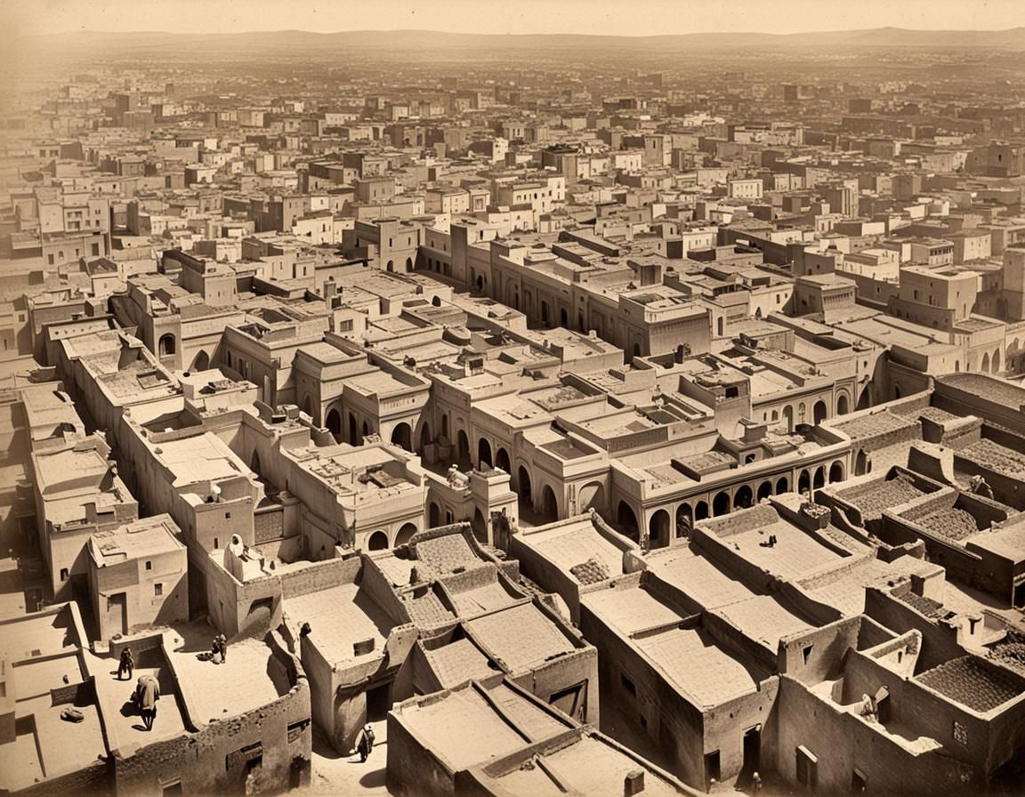 Casablanca in the 1870s: A Moroccan Cityscape