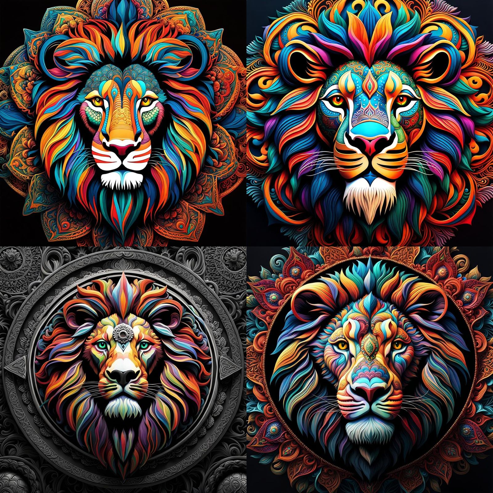 Lion Mandala