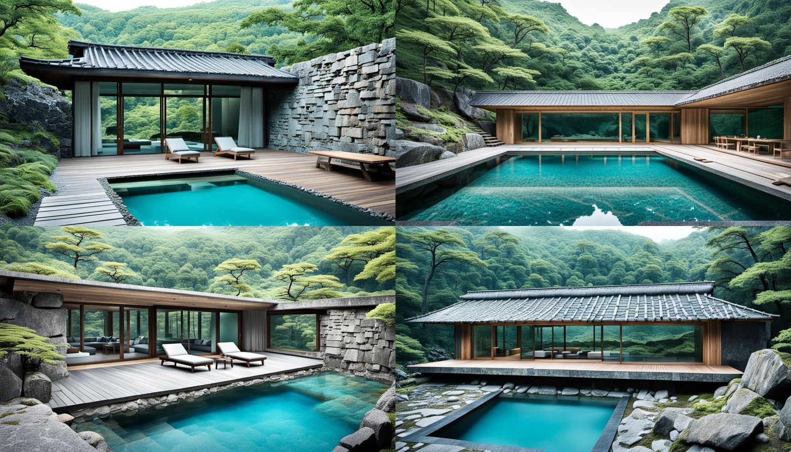 Minimalist Japanese Cabin Amidst Castle Ruins