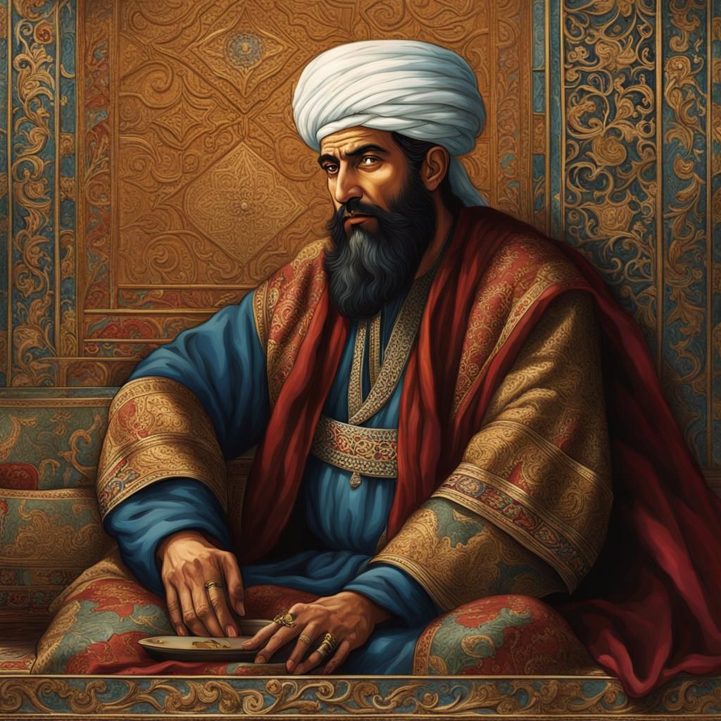 Haman from the Book of Esther as Matte Painting