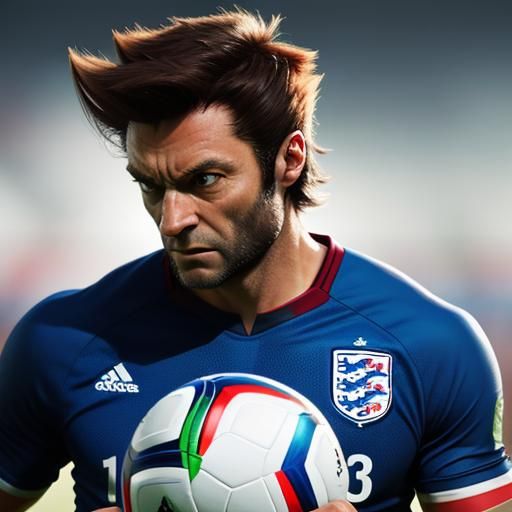 Wolverine playing Euro Cup Soccer