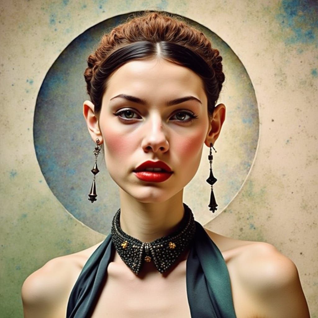 Portrait of a Goddess in Elegant Studio Lighting