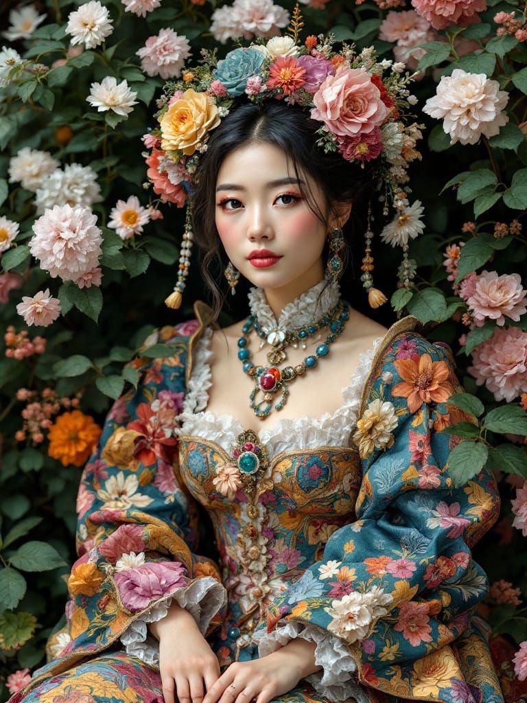 Middle-aged woman according to Flux Pro