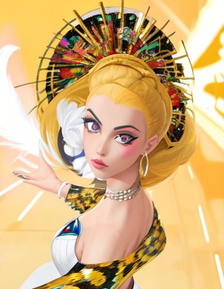 High Fashion Illustration in Art Deco Style