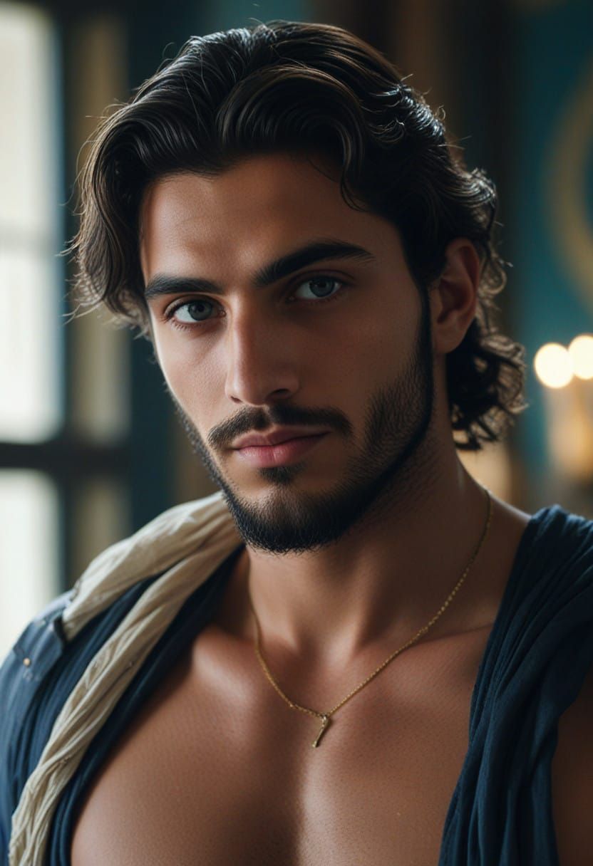 Ethereal Prince in Majestic Palace