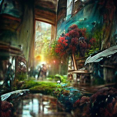 Glowing Flowers in Bottle: Macro Photo, Fantasy Art