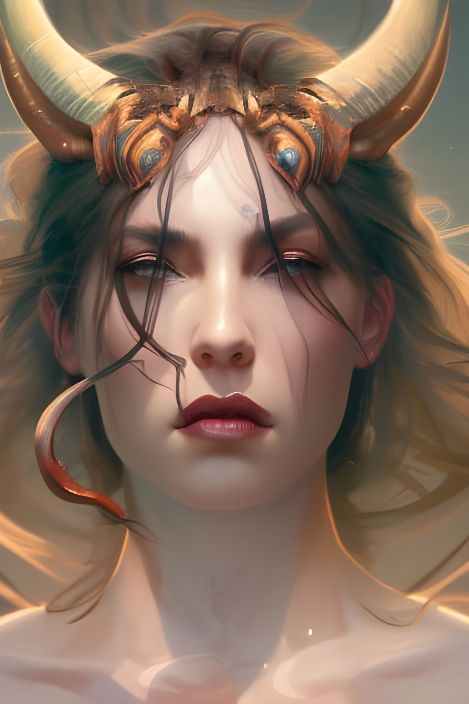 Hyperdetailed Portrait of a Demoness in 8k Resolution
