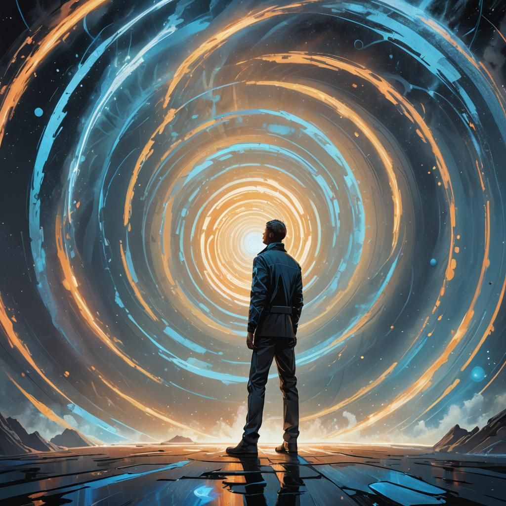 Cosmic Equilibrium: Matter and Antimatter Vortex