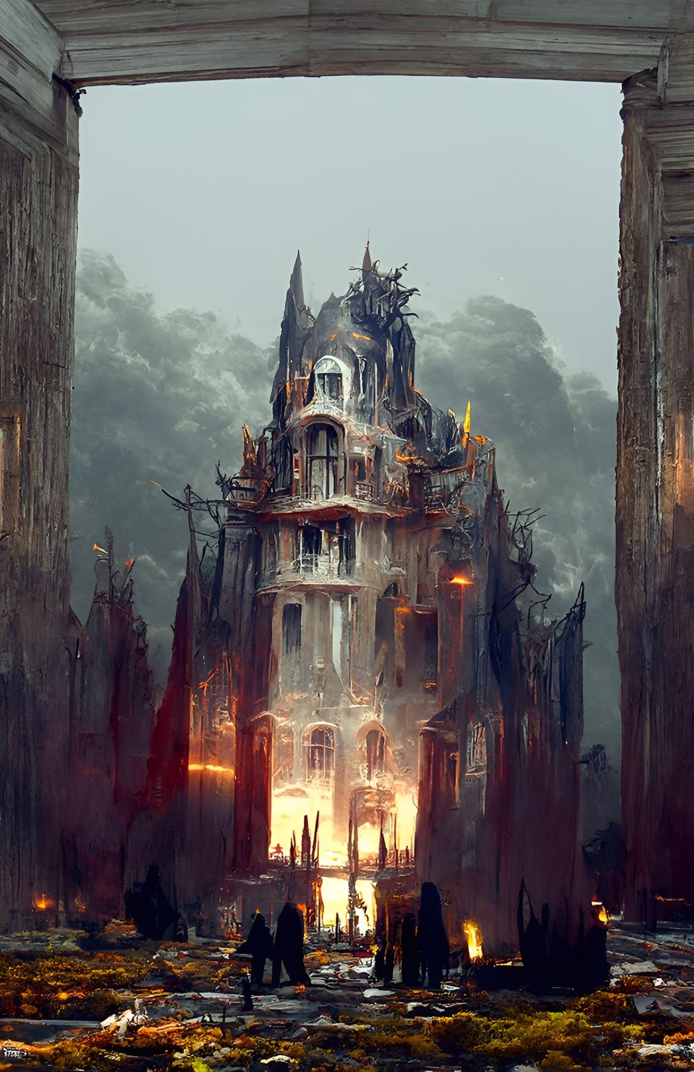 Mansion to Hell: A Sci-Fi Fantasy Photoillustration