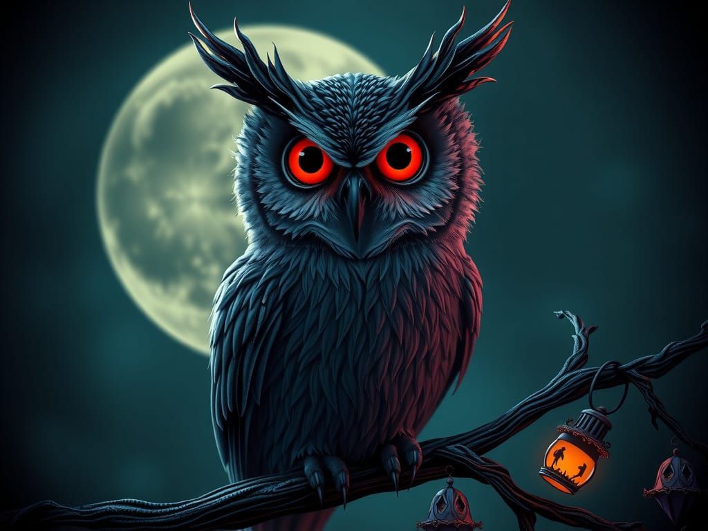 Nightmare Before Christmas Owl in UHD 4K