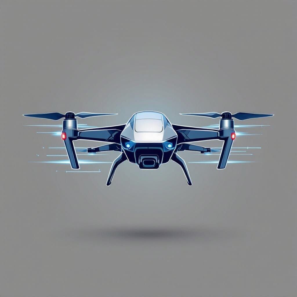 Modern Drone Company Logo Design