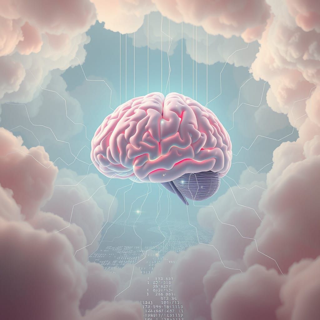 Brain in Dreamlike Digital Realm
