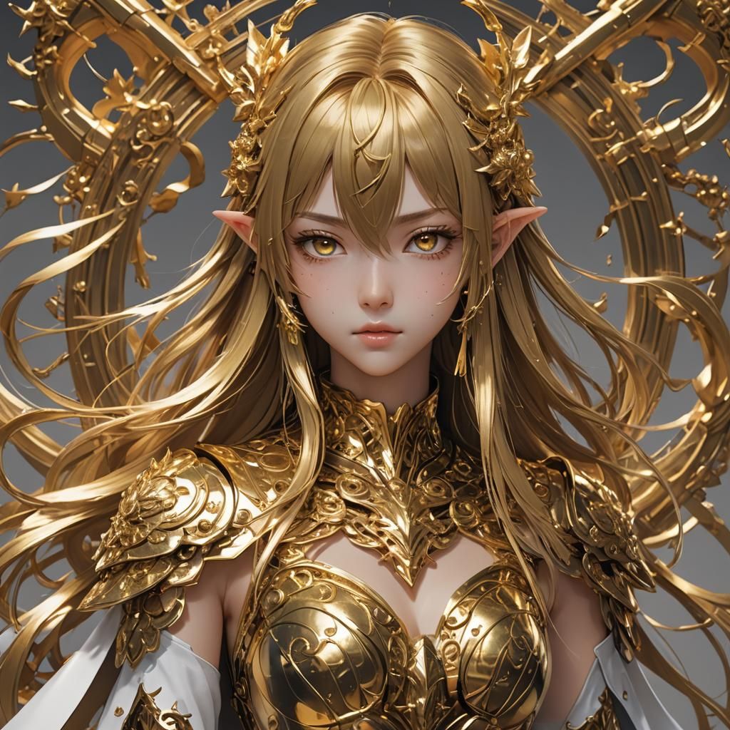 Golden Figure: Breathtaking 3D Anime Art