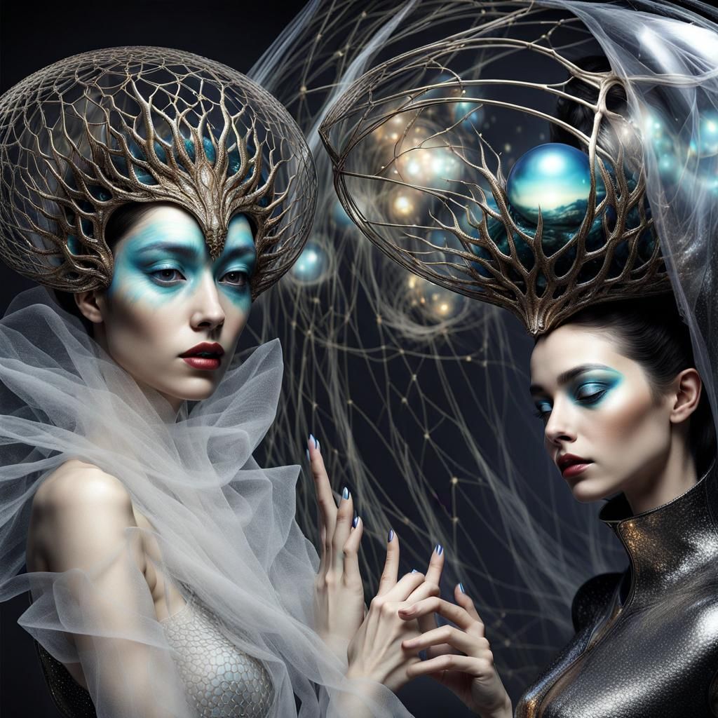 Magical Alien Lifeforms in Surreal Photorealistic Style